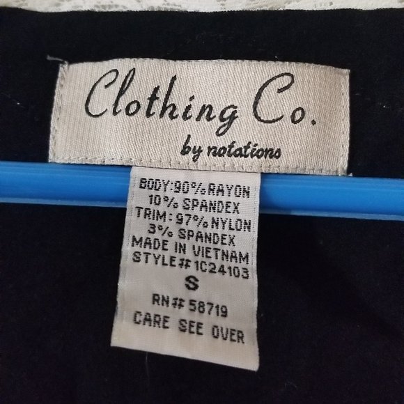 Black and Cream Camisole - Picture 2 of 2